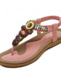 New In Summer Sandals For Woman Bohemian Retro Womens Sandals Flat Heel Ladies Casual Beach Shoes Sandalias Zipper