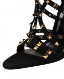 2023  Womens Sandals Rivet Super High Heels Summer Shoes For Woman Platform Thin Heelsgladiator Sandals Woman Zapatos M