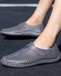 2023 Respirável Verão Homens Chinelos Sapatos de Água Ao Ar Livre Ocos Ultra Leves Sapatos de Praia Casual Homens Sandálias Pret