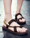 Men Sandalias Hombre Gladiator Sandals For Male Summer Roman Beach Shoes Flip Flops Slip On Flats Slippers Slides