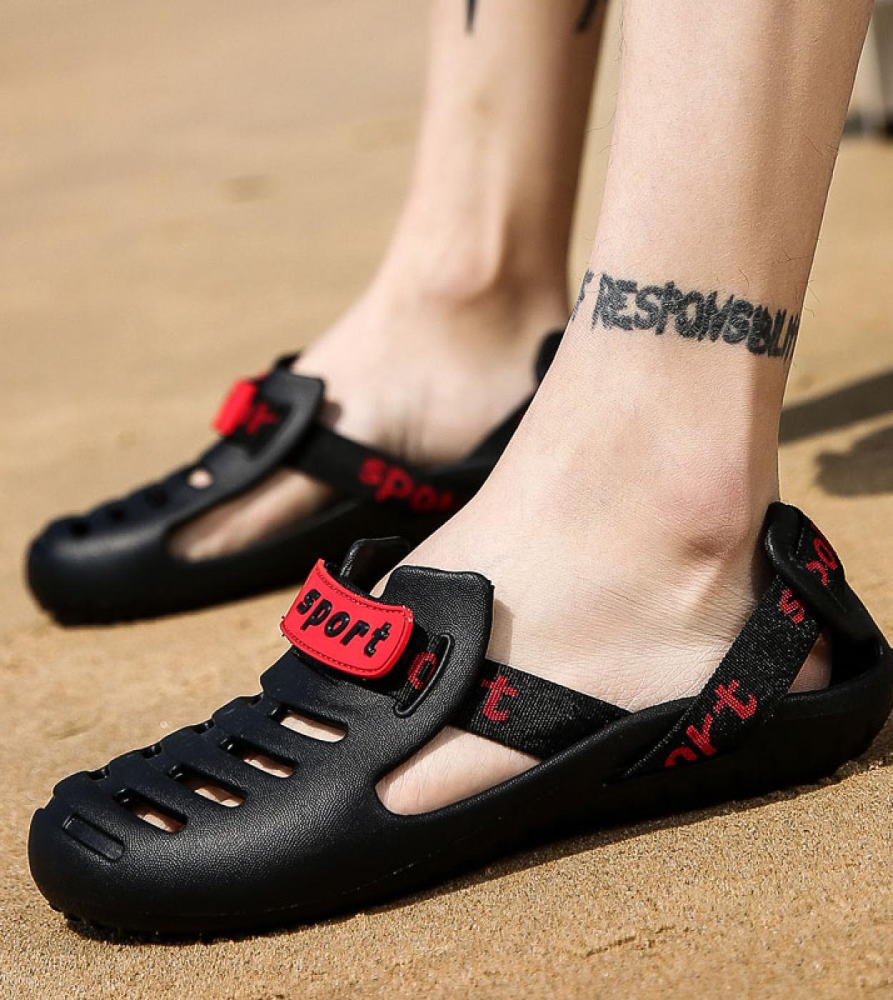 2023 New Men Sandals Summer Flip Flops Slippers Men Outdoor Beach Casual Shoes Male Sandals Water Shoes Sandalia Masculi