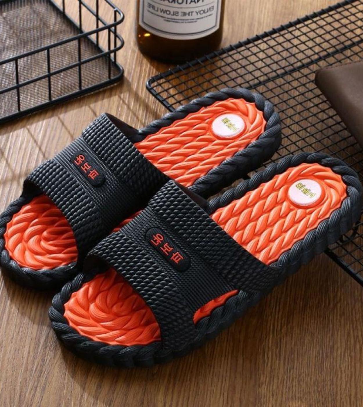 Men Thick Platform Slippers Summer Bottom Beach Sandals Women Leisure Soft Sole Indoor Bathroom Anti Skid Slippers Size