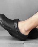 נעלי בטיחות נגד החלקה נגד שמן נעלי גברים מקומות רטובים בית חולים נעלי עבודה מטבח חדרי אמבטיה נעליים מידה 38 48