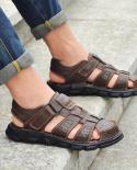 נעלי קזואל לגברים סנדלי גברים קלאסיים באיכות גבוהה קיץ הליכה בחוץ סניקרס גברים סנדלים נושמים