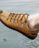 סנדלי גברים נעלי קזואל חיצוניות נוחות 2023 קיץ חוף קזואל הליכה גברים סניקרס גברים סנדלי חוף קזואל