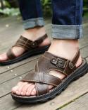 Mens Sandals 2023 Summer New Hot Selling Waterproof Nonslip Sandals Soft Sole Slippers Breathable Casual Shoes  Mens S