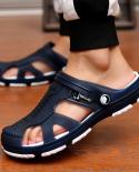 Summer Sandals  Men Slippers Outdoor Beach Casual Shoes Zapatos De Hombre Indoor Durable Anti Slip Peep Toe New