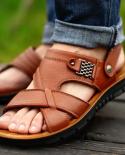 Mens Summer Sandals Comfortable Slip On Casual Sandals Fashion Men Slippers Zapatillas Hombre Size 37 48