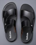 Men Sandals Summer New Fashion Men Slide Slippers Outdoor Nonslip Shoes Beach Slipon Sandals Travel Slippers  Mens Sand