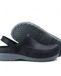 Men Chef Clogs Men Kitchen Shoes Eva Injection Shoes Antislip Outsole Comfortable Garden Clogs Waterproof Sandal Big Siz