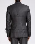 Classic Black Slim Fit Mens Suits Formal Business Blazer Wedding Groom Tuxedo Banquet 3 Piece Jacket Vest Pants Terno Ma
