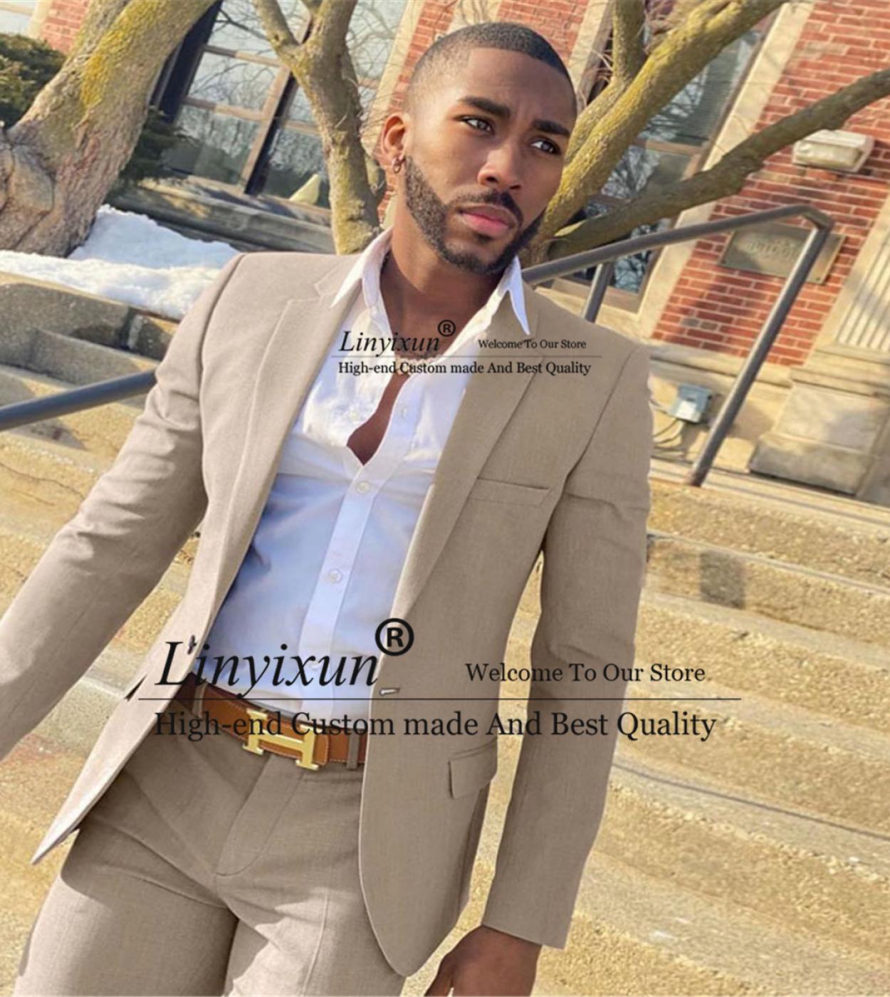 Men Coffee Brown Two Piece Suit With Slt by fashion-africa-inspired - M -  Afrikrea