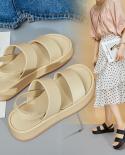 2023 New Womens Shoes Fashion Womens Slippers Women Thick Platform Soft Eva Anti Slip Home Floor Slides Ladies Summer 