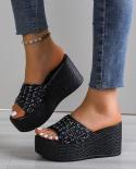 2023 New Womens Slippers Fashion Women Sandals Platform Women Summer Sandals Slipper Outdoor Beach Shoes Female Bling S