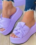 2022 Summer Platform Sandals For Women Fashion Casual Hemp Wedges Slippers Thick Sole Open Toe Outdoor Beach Woman Walki
