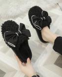 Womens Plush Flip Flops 2022 Autumn And Winter In New Style New Fashionable All Home Games Flat Bottom Comfortable Wome