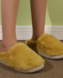   Cotton Slippers Women Winter Warm Plush Plush Household Slippers Waterproof Nonslip Indoor Couple Cotton Slippers  Wom