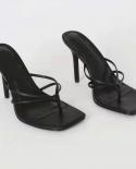 New Summer Women Slipper Thin High Heels Fashion Ladies Sandals Casual Outdoor Zapatillas Mujer Casa Sapato Feminino  Op