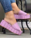 2022 Summer Women Wedge Sandals Platform Soft Comfortable 2022 New Casual Outdoor Beach Slippers Ladies Sandals Large Si