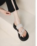 2023 New Summer Womens Slippers Fashion Platform Wedge Sandals Outdoor Leisure Flip Flops Travel Beach Slippers Women S