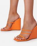 2022 Summer Pumps  Slippers Sandals Shoes Women High Heels Lady Mules Ytmtloy Indoor Wedges Zapatillas De Casa House  Wo