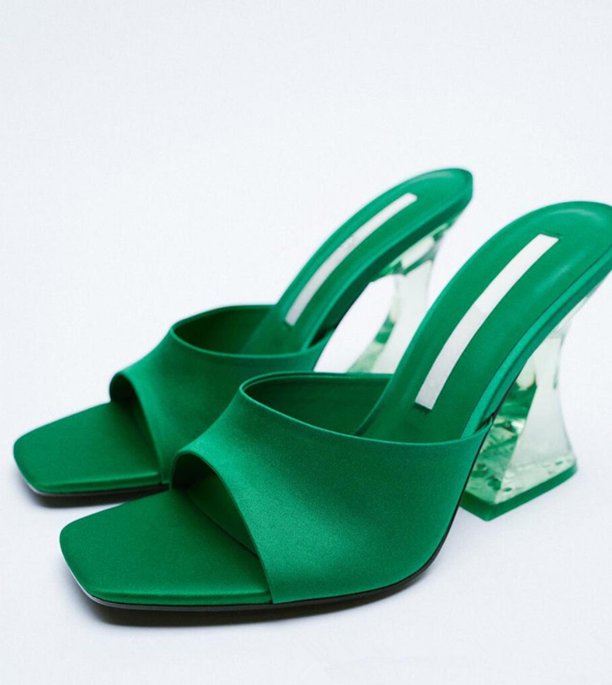2022 ultime scarpe verdi da donna estive e autunnali fascia larga