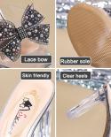 Rimocy Womens Crystal Bowknot Clear Heel Sandals  Transparent High Heels Slippers Woman Summer Open Toe Pvc Slides Fema