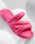 Rimocy Soft Eva Cloud Slippers Women Summer Beach Candy Color Flat Sandals Woman Lightweight Non Slip Bathroom Home Slid