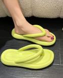  Candy Color Womens Flip Flops Summer New Non Slip Beach Slippers Woman Fashion Clip Toe Soft Sole Outdoor Slides Sanda