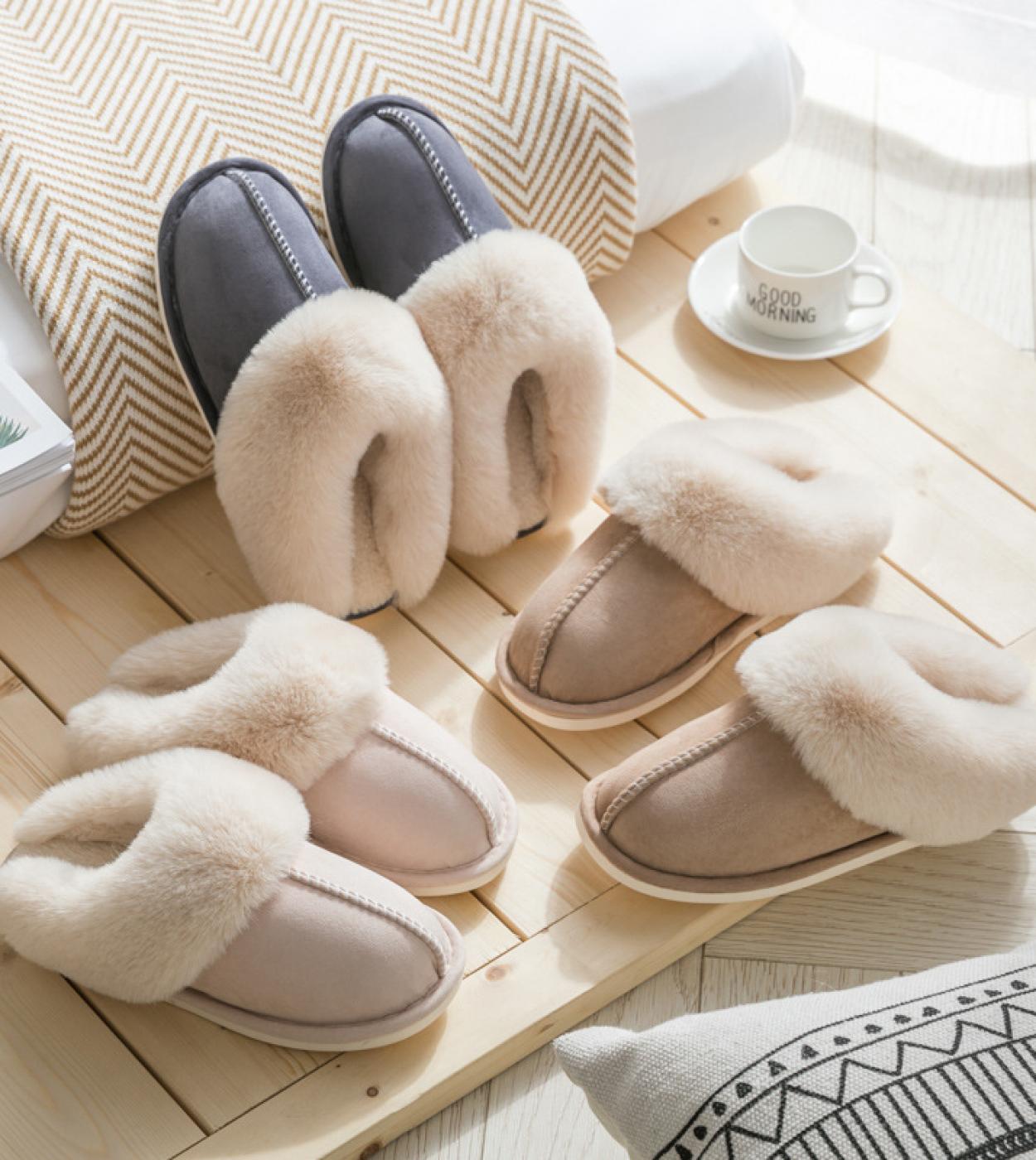 Pantofole invernali da donna Pantofole da casa in pelliccia Donna Pelliccia  Inverno 2023 Casa calda invernale