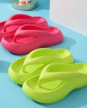 2023 Summer New Womens Platform Flip Flops Non Slip Eva Clip Toe Beach Sandals For Women Indoor Outdoor Thick Bottom Sl