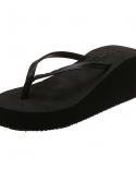 Summer Wedge Flip Flops For Women 2023 Fashion Clip Toe Platform Slippers Woman Lightweight Thick Bottom Non Slip Beach 