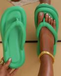 Womens Soft Sole Beach Flip Flops Summer Candy Color Non Slip Pool Slippers For Women 2023 Light Clip Toe Flat Slides S