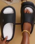 Thick Platform Home Slippers For Women Soft Sole Eva Pillow Slides Sandals Woman 2023 Summer Beach Non Slip Flip Flops P