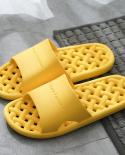 Bathroom Leaky Slippers Non Slip Open Toe Soft Sole Integrated Molding Hollow Out Mens And Womens Summer Beach Slipper