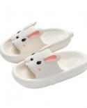 Women Summer Eva Soft Sole Cute Rabbit Slippers Beach Thick Platform Sandals Couples Non Slip Indoor Slippers тапоч