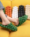 1 Pair Uni Slippers Special Nonslip Summer New Personality Bubble Fashion Individual Massage Couple Sandals Daily Shoes 