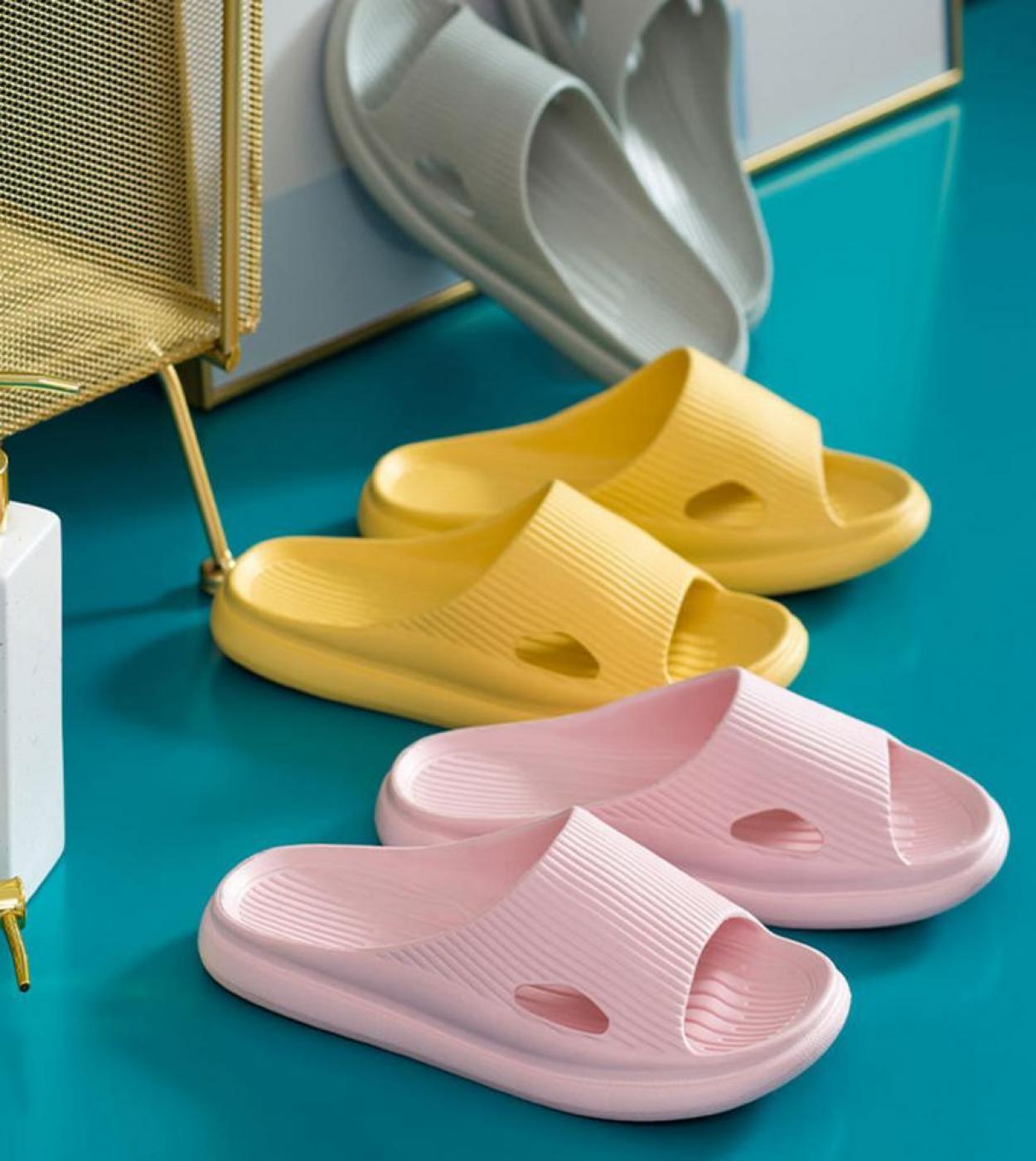 1 זוג נעלי בית eva מקלחת עמידים ללבוש קל משקל ידידותי לסביבה אספקת נעלי בית ייבוש מהיר עבור נעלי בית לנשים