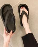 Soft Sole Eva Womens Flip Flops Thick Platform Open Toe Anti Slip Flat Heel Summer Women Super Light Cloud Slippers Sli