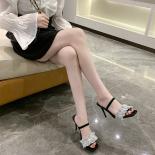 2023 Star Style Luxury Rhinestones Women Sandals Elegant Stiletto High Heels Slingback Gladiator Sandals Summer Party Pr