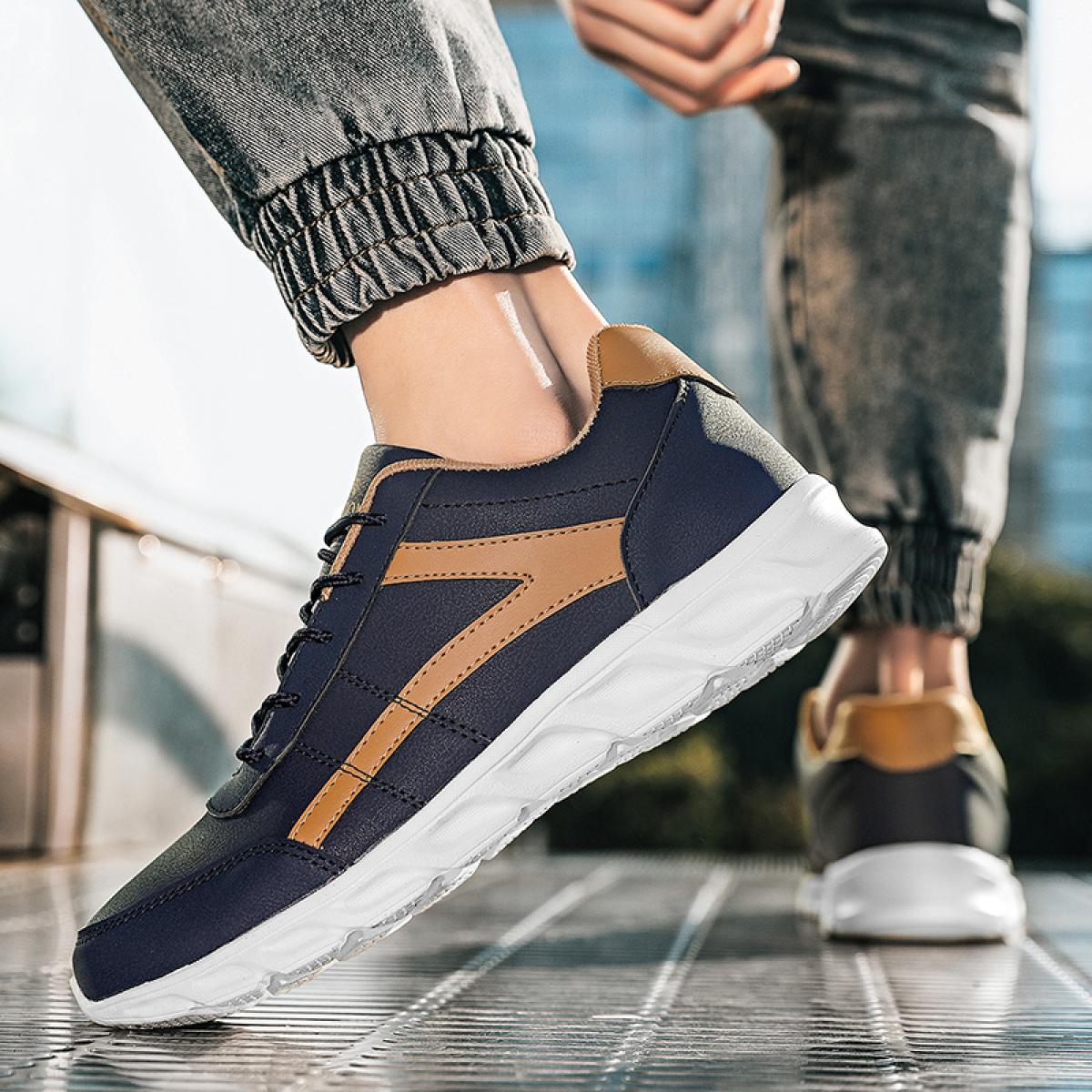 77 10 US Zapatos de cuero para hombre zapatillas de deporte