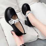 2023 New Women Flats Lolita Mary Jane Shoes For Woman Spring Platform Ladies Loafers Vintage Slip On Chain Oxford Shoes