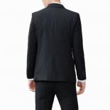 Newest Slim Fit Design Luxury Black Business Men Suit  Wedding Party Groom Suits Custom Made 3 Pieces Suits(blazer+pants