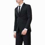 Newest Slim Fit Design Luxury Black Business Men Suit  Wedding Party Groom Suits Custom Made 3 Pieces Suits(blazer+pants