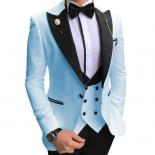 Custom Made Men Suits White And Black Groom Tuxedos Peak Lapel Groomsmen Wedding Bridegroom ( Jacket+pants+vest+tie ) D1