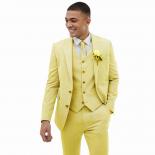 Costume Homme Blazer Sets Wedding Men Suits Slim Fit Groom Wear Tuxedos Coat Dinner  Prom Evening Dress 3 Pcs(jacket+pan