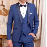 Wedding Suits For Men 2022 Conjuntos De Chaqueta Slim Fit Blazer Sets 3 Pieces(jacket+vest+pants)  Suits