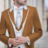 Costume Homme Colorful Men Sutis Groom Tuxedos Men Suit Wedding Prom Blazer 3 Pieces Terno Masculino (jacket+pants+vest)