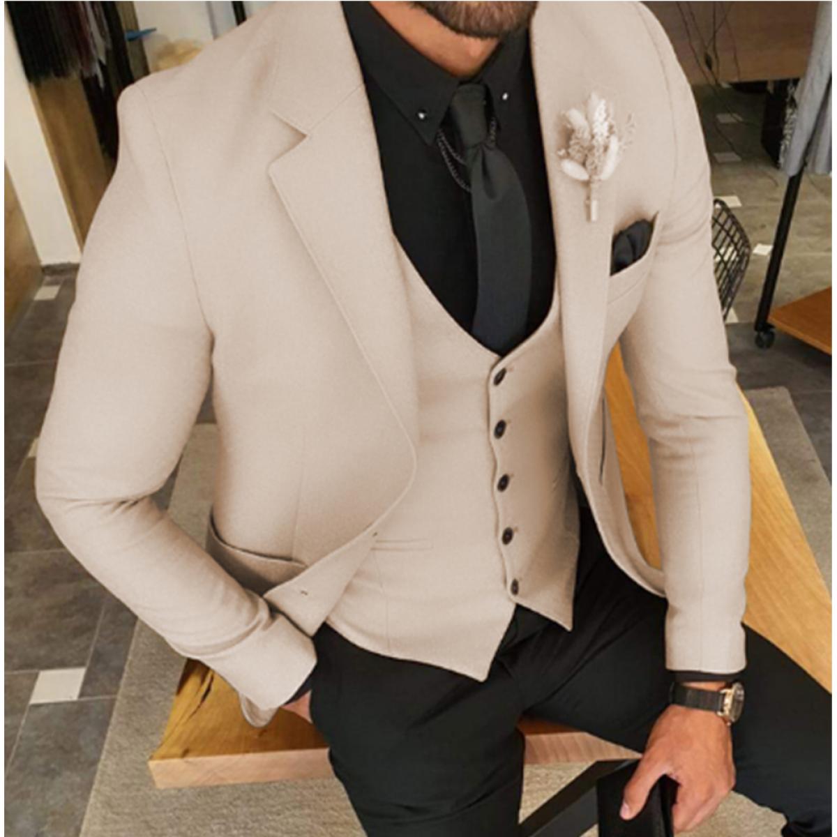 New Arrival White 2 Piece Pant Coat Shawl Lapel Men Wedding Suits Pictures Custom Made Business Groom Wear Dress Suit Fo