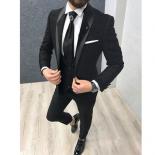 2022 High Quality Slim Fit One Button Red Groom Tuxedos Groomsmen Mens Wedding Suits 3 Piece Prom Bridegroom (jacket+pan